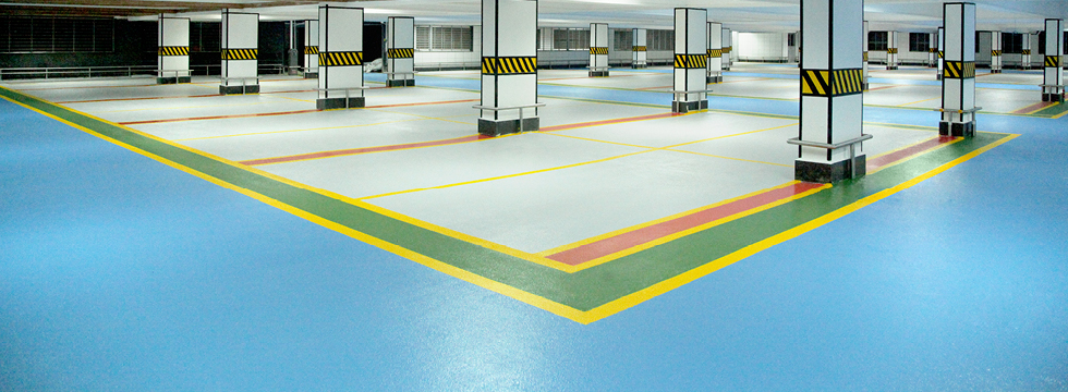 Parking floor coatings